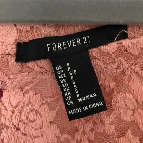 Forever 21 - Soft Pink Lace Bodysuit - Picture 2 of 2